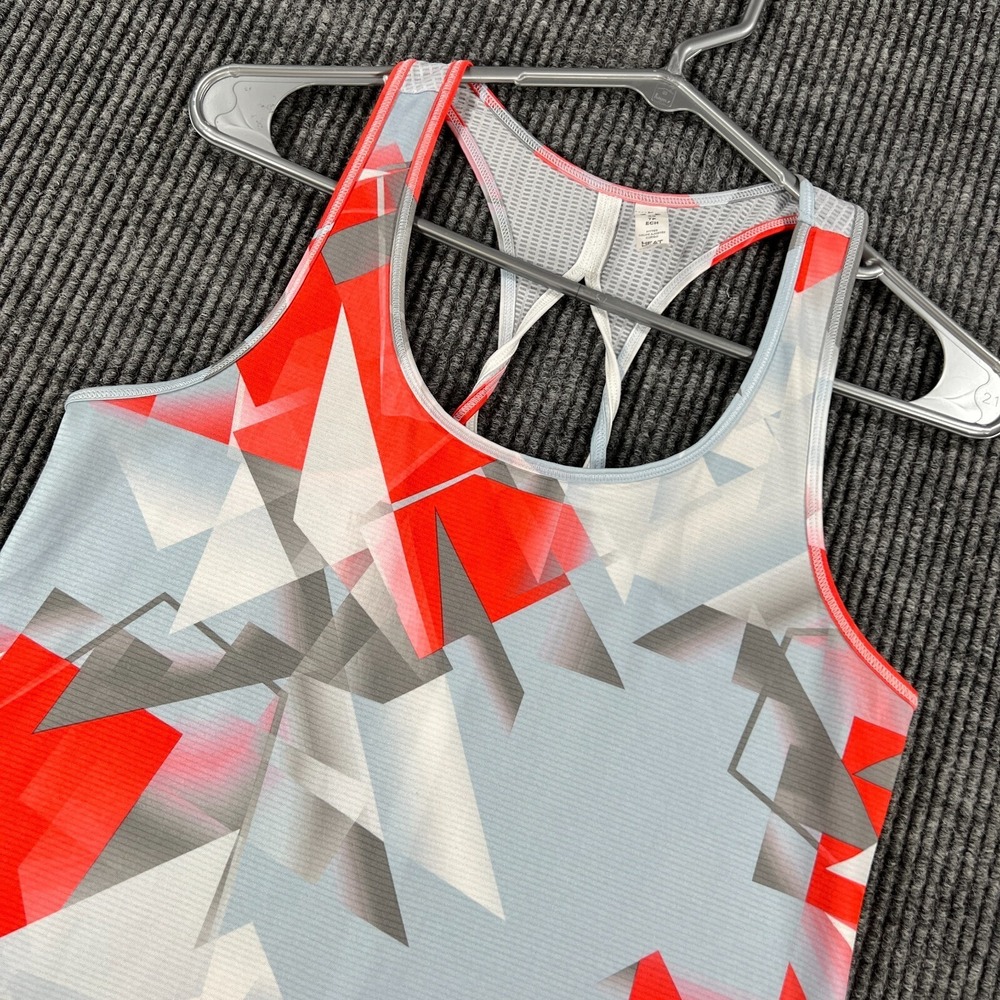 Under Armour Tank Top Womens XS Extra Small Gray Orange Sleeveless‎ Training
